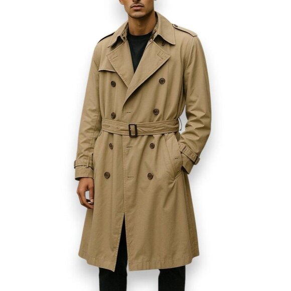 Vintage BURBERRY Garbardine Trench Coat Nova Check Jacket w/ COA - Picture 1 of 17
